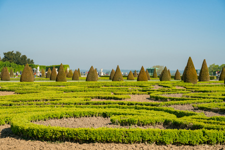 The beautiful garden, fountain of Place of Versailles at Franceのeditorial素材