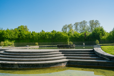 The beautiful garden, fountain of Place of Versailles at Franceのeditorial素材