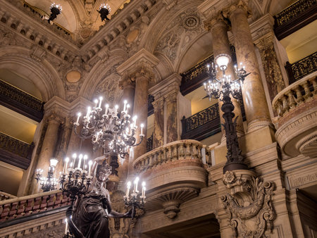 France, MAY 7: Interior view of the famous Palais Garnier on MAY 7, 2018 at Franceのeditorial素材