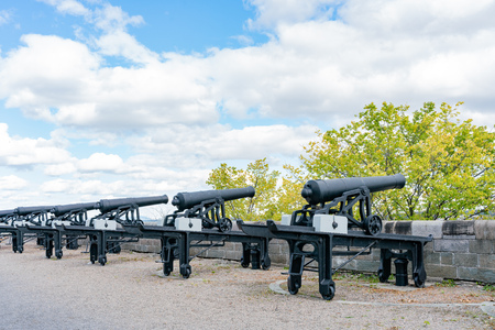 Exterior view of the La Citadelle de Quebec at Quebec, Canadaの写真素材