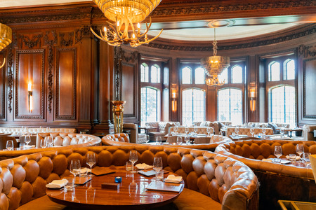 Toronto, SEP 29: Interior view of the famous Casa Loma on SEP 29, 2018 at Toronto, Canadaのeditorial素材