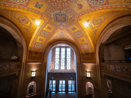 Toronto, OCT 6: Interior view of the Royal Ontario Museum on OCT 6, 2018 at Toronto, Canada