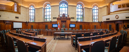 Quebec, OCT 1: Interior view of the Montreal City Hall on OCT 1, 2018 at Quebec, Canadaのeditorial素材