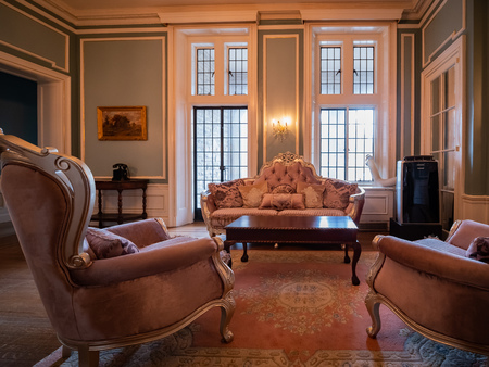 Toronto, SEP 29: Interior view of the famous Casa Loma on SEP 29, 2018 at Toronto, Canadaのeditorial素材