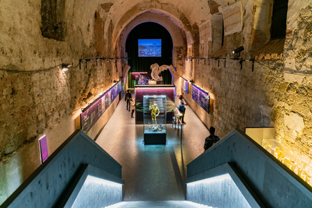 Ljubljana, NOV 3: Interior view of the Ljubljana Castle on NOV 3, 2018 at Sloveniaのeditorial素材