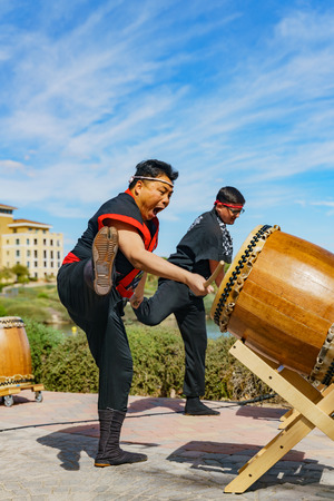 Las Vegas, OCT 13: Japanese Taiko drum performance in the famous Rose Regatta Dragon Boat Festival on OCT 13, 2018 at Las Vegas, Nevadaのeditorial素材