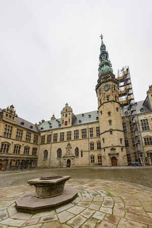 Exterior view of the famous Kronborg Castle at Denmarkのeditorial素材