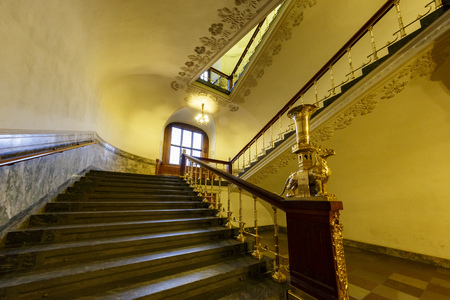 Copenhagen, NOV 19: Interior view of the famous Copenhagen City Hall on NOV 19, 2015 at Copenhagen, Denmarkのeditorial素材