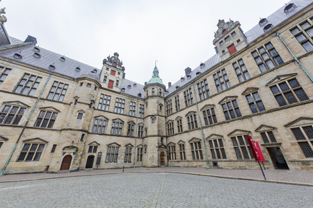 Exterior view of the famous Kronborg Castle at Denmarkのeditorial素材