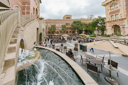 Los Angeles, APR 4: Exterior view of Ronald Tutor Campus Center of USC on APR 4, 2019 at Los...