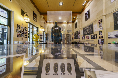 Los Angeles, APR 4: Alien exhibition in School of Cinematic Arts of USC on APR 4, 2019 at Los Angeles, Californiaのeditorial素材