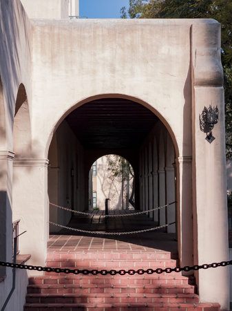 Los Angeles, MAY 24: Exterior view of a beautiful building in Caltech on MAY 24, 2019 at Los Angeles, Californiaのeditorial素材