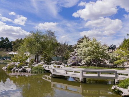 Los Angeles, APR 5: The beautiful Chinese Garden of Huntington Library on APR 5, 2019 at Los Angeles, Californiaのeditorial素材