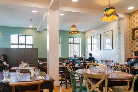Dublin, OCT 28: Interior view of the famous Avoca restaurant on OCT 28, 2018 at Dublin, Irelandのeditorial素材