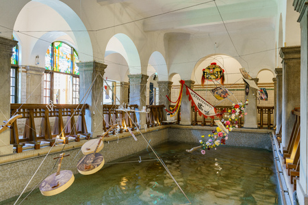 Taipei, JAN 5: Interior view of the  Beitou Hot Spring Museum on JAN 5, 2019 at Taipeiのeditorial素材