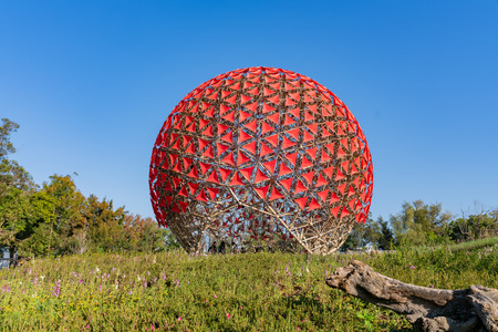 Taichung, DEC 22: The famous Machine flower of Taichung World Flora Exposition on DEC 22, 2018 at Taichung, Taiwanのeditorial素材