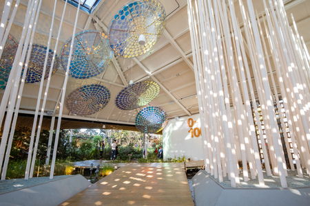 Taichung, DEC 20: Interview of the Discovery Pavilion of Taichung World Flora Exposition on DEC 20, 2018 at Taichungのeditorial素材