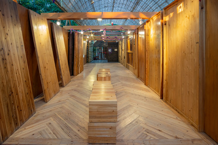 Taichung, DEC 20: Taiwan Wood Pavilion of Taichung World Flora Exposition on DEC 20, 2018 at Taichungのeditorial素材