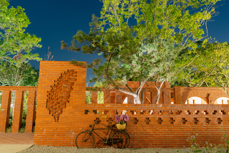 Taichung, DEC 20: Night view of the World Garden of Taichung World Flora Exposition on DEC 20, 2018 at Taichungのeditorial素材