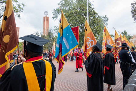 Los Angeles, MAY 10: Graduation Ceremony of University of Southern California on MAY 10, 2019 at Los...