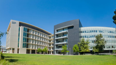 Los Angeles, JUL 14: Exterior view of the USC Stem Cell building on JUL 14, 2019 at Los Angeles,...