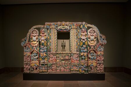 Los Angeles, AUG 10: Interior view of the Norton Simon Museum on AUG 10, 2019 at Los Angeles, Californiaのeditorial素材