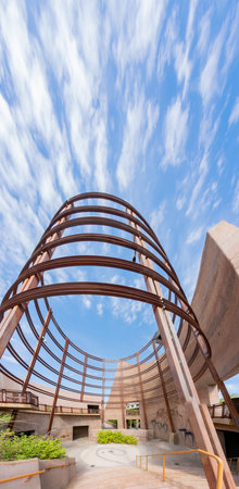 Las Vegas, SEP 7: Sunny view of the NV Energy Foundation, Sustainability Gallery in Springs Preserve on SEP 7, 2019 at Las Vegas, Nevadaのeditorial素材