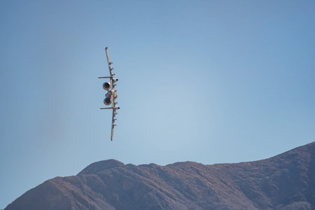 Las Vegas, NOV 17:  Fairchild Republic A-10 Thunderbolt II demo in USAF Air show at Nellis Air Force...