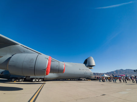 Las Vegas, NOV 17:  C-17 transport plane demo in USAF Air show at Nellis Air Force Base on NOV 17,...