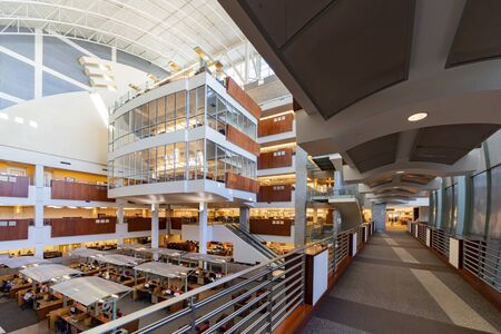 Las Vegas, NOV 23:   Interior view of the famous Lied Library of UNLV on NOV 23, 2019 at Las Vegas, Nevadaのeditorial素材