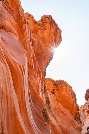 Beautiful landscape around the famous Antelope Canyon X at Page, Arizonaの写真素材