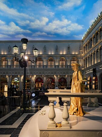 Las Vegas, DEC 17:  Interior view of the restaurant inside the Venetian on DEC 17, 2019 at Las Vegas, Nevadaのeditorial素材