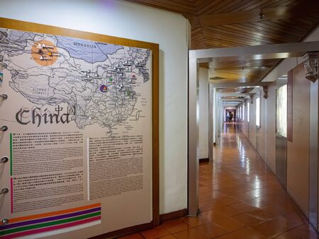 Macau, DEC 24: Interior view of the Macau Wine Museum on DEC 24, 2019 at Macau, Chinaのeditorial素材