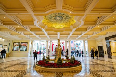 Las Vegas, DEC 17:  Interior view of the Bellagio Conservatory & Botanical Gardens on DEC 17, 2019 at Las Vegas, Nevadaのeditorial素材