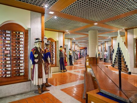 Macau, DEC 24: Interior view of the Macau Wine Museum on DEC 24, 2019 at Macau, Chinaのeditorial素材