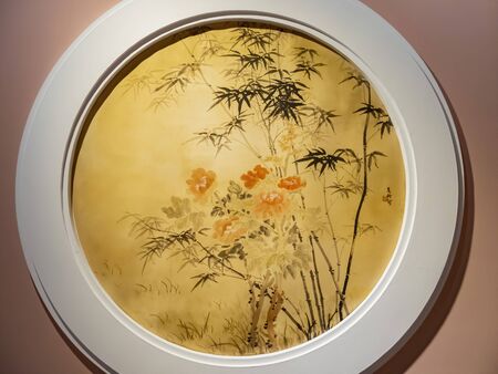 Taipei, OCT 30: Interior view of the exhibition in National Chiang Kai-shek Memorial Hall on OCT 30, 2013 at Taipei, Taiwanのeditorial素材