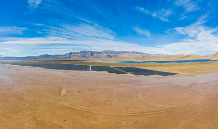 Aerial view of Nevada Solar One at Boulder City, Nevada