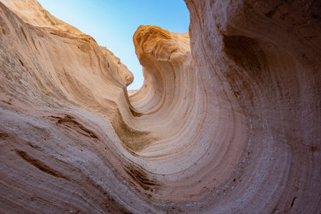 Sunny view of the famous Kasha Katuwe Tent Rocks National Monument at New Mexico