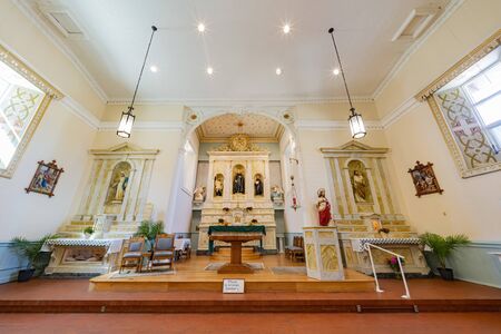 Albuquerque, OCT 5: Interior view of the San Felipe de Neri Church on OCT 5, 2019 at Albuquerque, New Mexicoのeditorial素材
