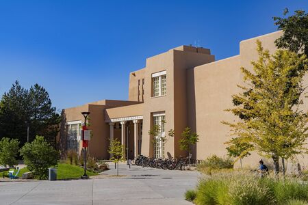 Albuquerque, OCT 7: Zimmerman Library of the beautiful campus of The University of New Mexico on OCT 7, 2019 at Albuquerqueのeditorial素材