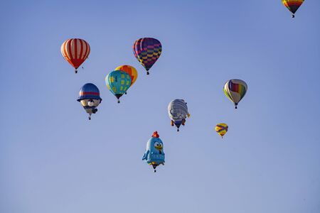 Albquerque, OCT 5: Morning view of the famous Albuquerque International Balloon Fiesta event on OCT 5, 2019 at Albquerque, New Mexicoのeditorial素材