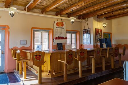 Arizona, OCT 8: Interior view of the beautiful Painted Desert Inn of Petrified Forest National Park on OCT 8, 2019 at Arizonaのeditorial素材