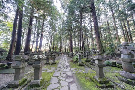 Children cemetery of Zuihoji Temple at Sendai, Japanの写真素材