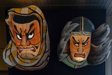 Aomori, OCT 25: Big paper statue used in the traditional event on OCT 25, 2019 at Aomori, Japanのeditorial素材