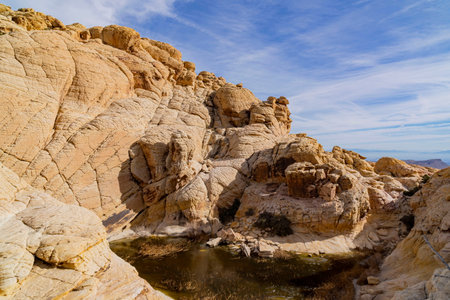 Morning nature view of the famous Red Rock Canyon at Nevada