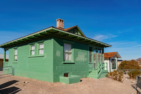 Henderson, JAN 7: Exterior view of The Heritage street and homes in the Clark County Museum on JAN...