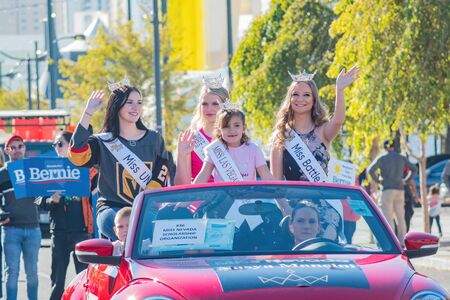 Las Vegas, JAN 25:  Morning sunny view of the Art District parade on JAN 25, 2020 at Las Vegas, Nevadaのeditorial素材