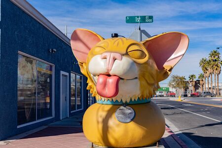 Las Vegas, Jan 11: Morning sunny view of the Art District on JAN 11, 2020 at Las Vegas, Nevadaのeditorial素材