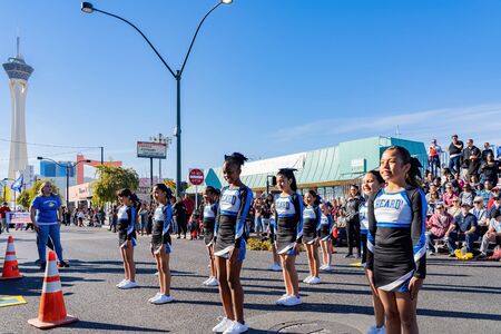 Las Vegas, JAN 25:  Morning sunny view of the Art District parade on JAN 25, 2020 at Las Vegas, Nevadaのeditorial素材