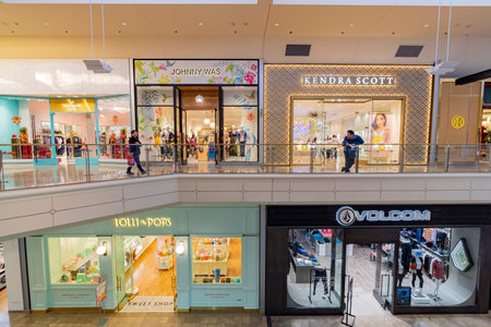 Las Vegas, Jan 10: Interior view of the Fashion Show shopping mall on JAN 10, 2020 at Las Vegas,...